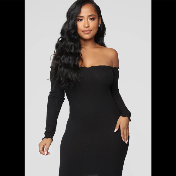 Fashion Nova Off The Shoulder Dress - Picture 2 of 4